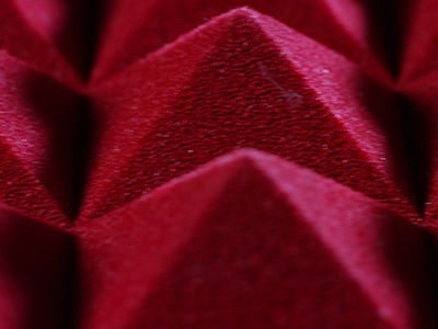 Close up of acoustic foam